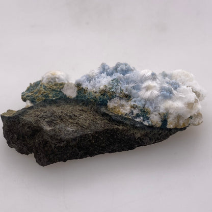 Zeolite var. Okenite w/ Blue Chalcedony - Maharashtra, India