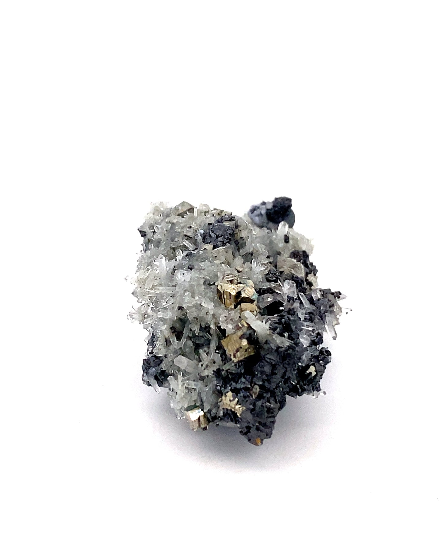 Pyrite, Quartz and Sphalerite from Borieva mine, Madan, Bulgaria