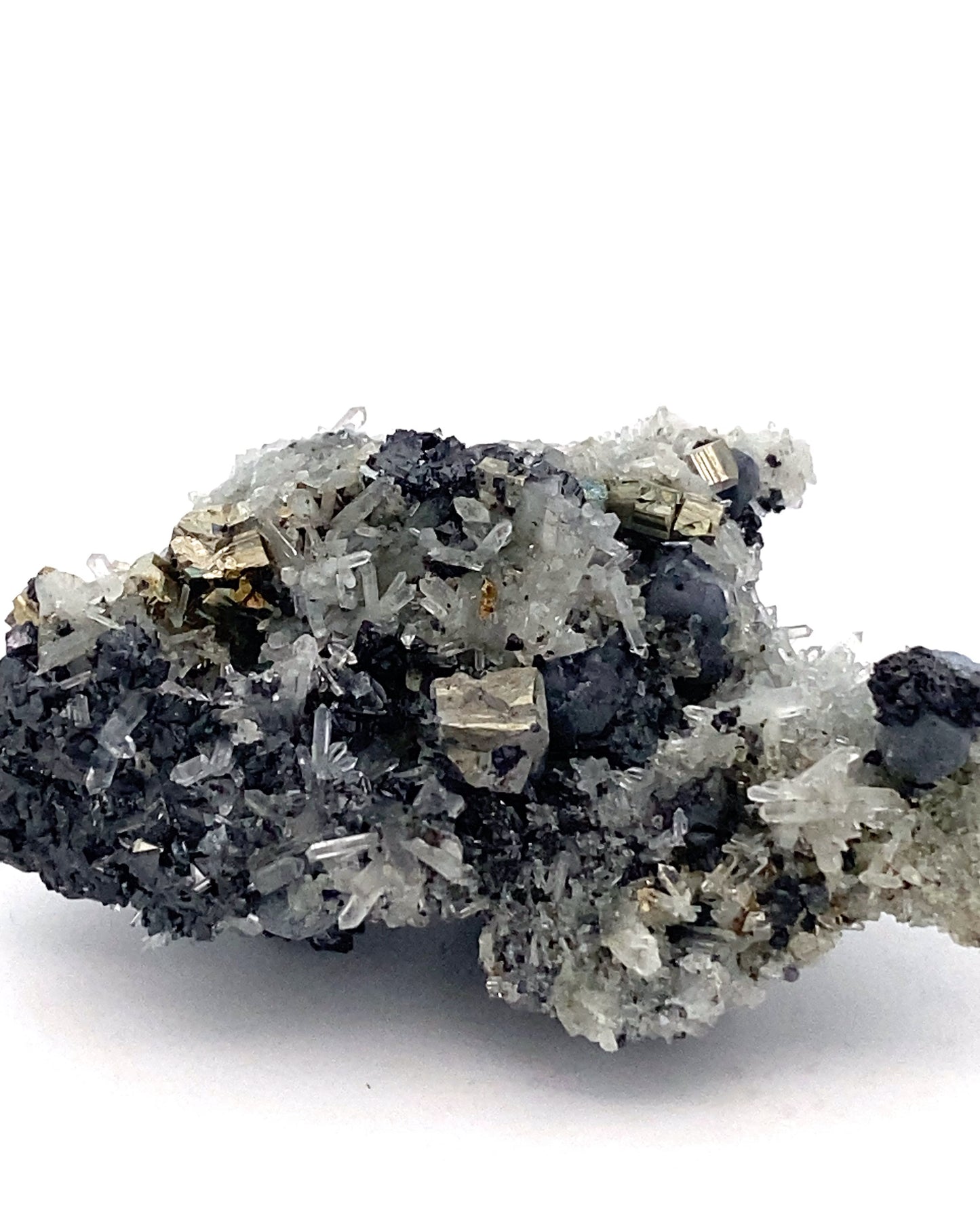 Pyrite, Quartz and Sphalerite from Borieva mine, Madan, Bulgaria