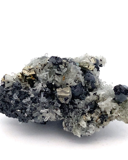 Pyrite, Quartz and Sphalerite from Borieva mine, Madan, Bulgaria