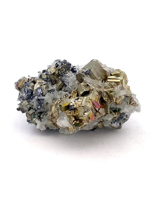 Pyrite, Quartz and Sphalerite from Borieva mine, Madan, Bulgaria