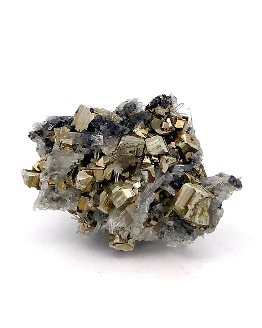 Pyrite, Quartz and Sphalerite from Borieva mine, Madan, Bulgaria