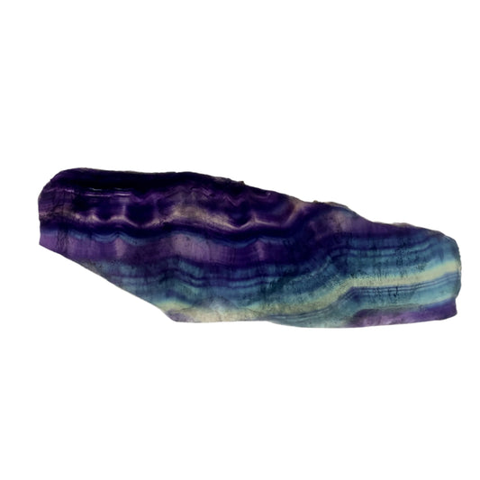 High Quality Polished Rainbow Fluorite Slice