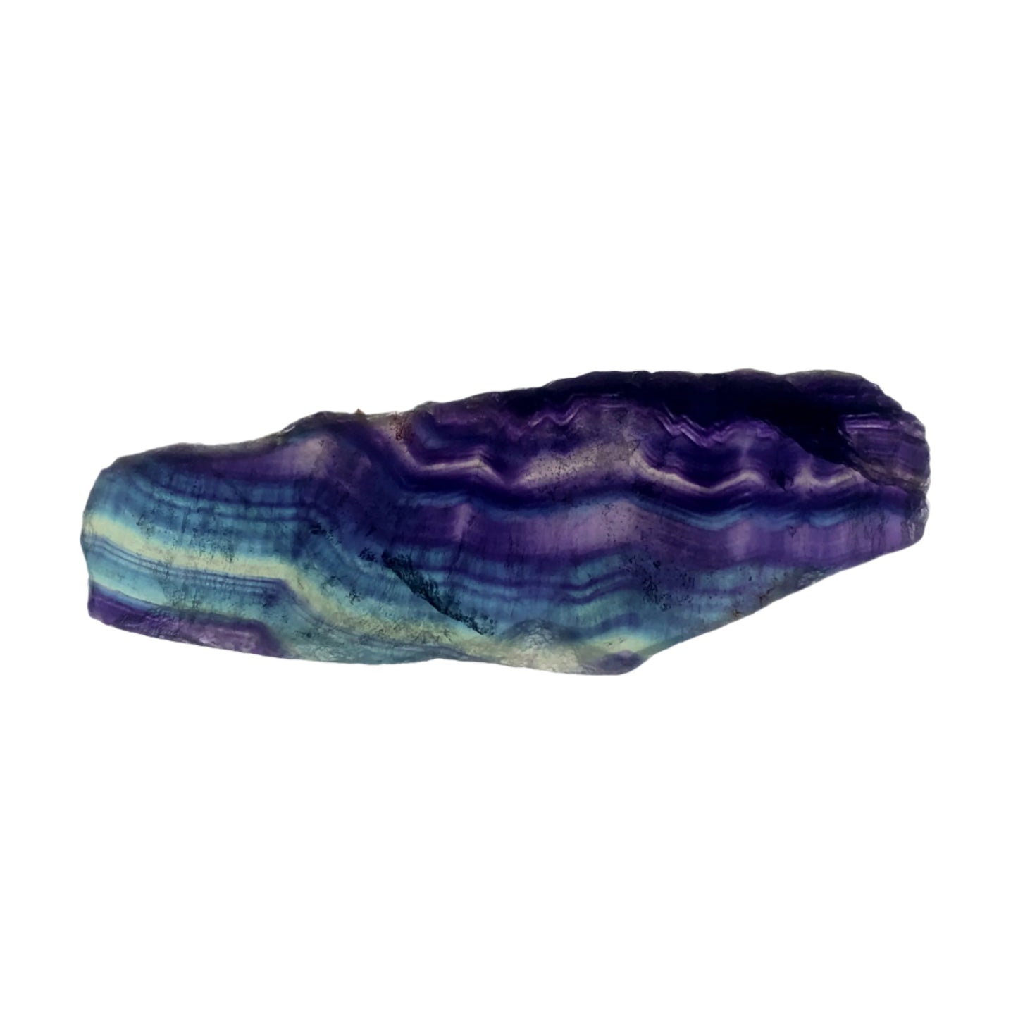 High Quality Polished Rainbow Fluorite Slice