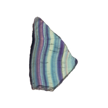 High Quality Polished Rainbow Fluorite Slice