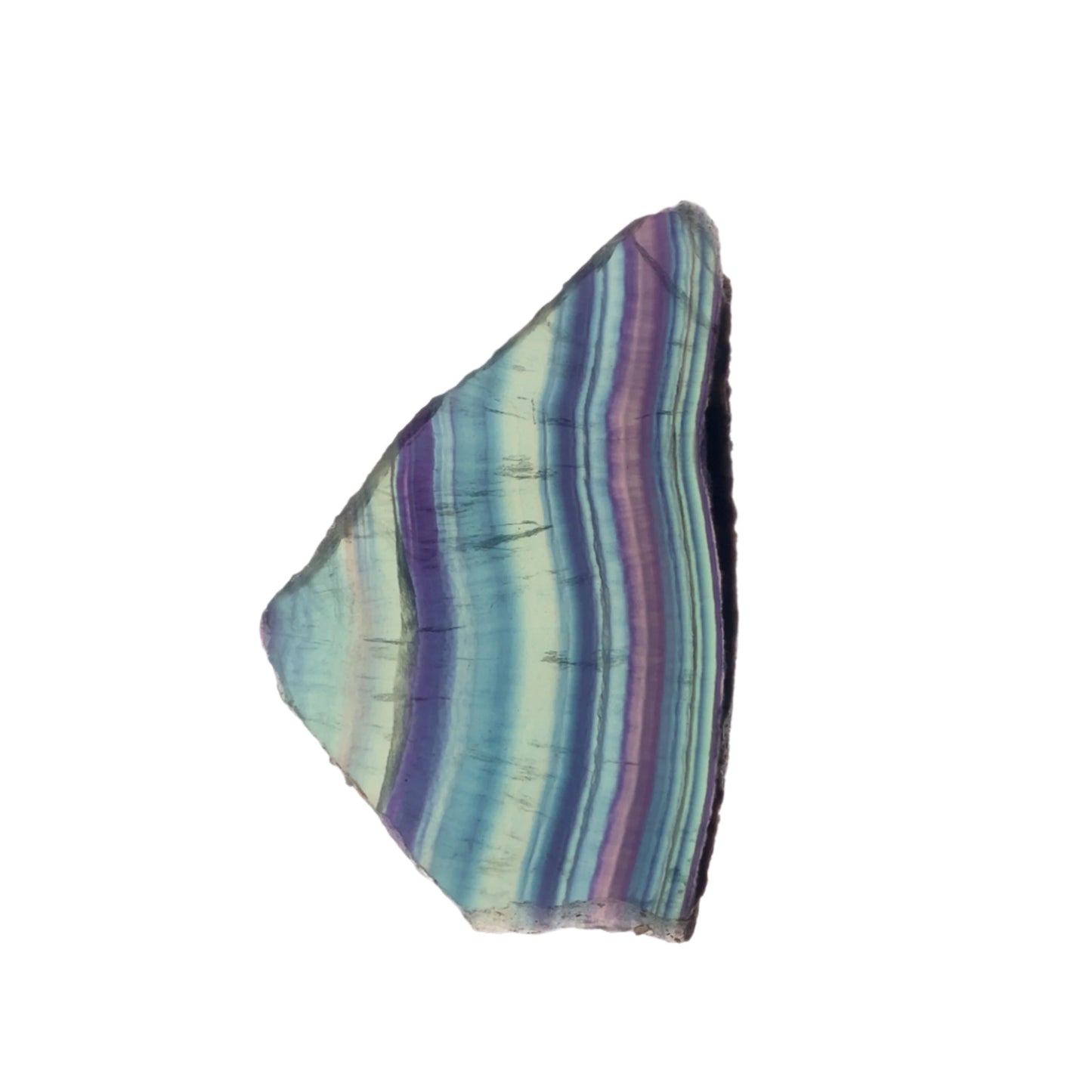 High Quality Polished Rainbow Fluorite Slice