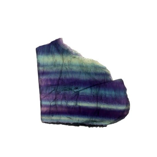 High Quality Polished Rainbow Fluorite Slice