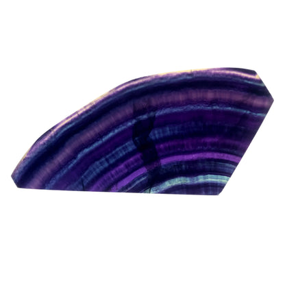 High Quality Polished Rainbow Fluorite Slice