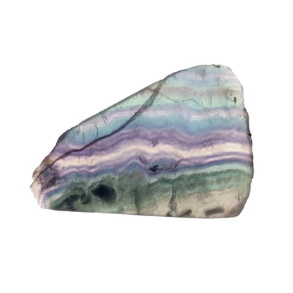 High Quality Polished Rainbow Fluorite Slice