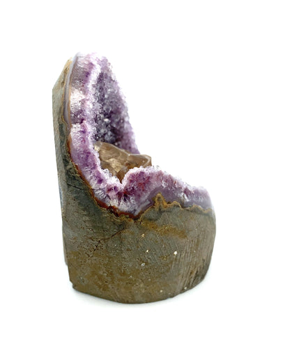 Purple Amethyst w Golden Calcite Freeform - Artigas, Uruguay