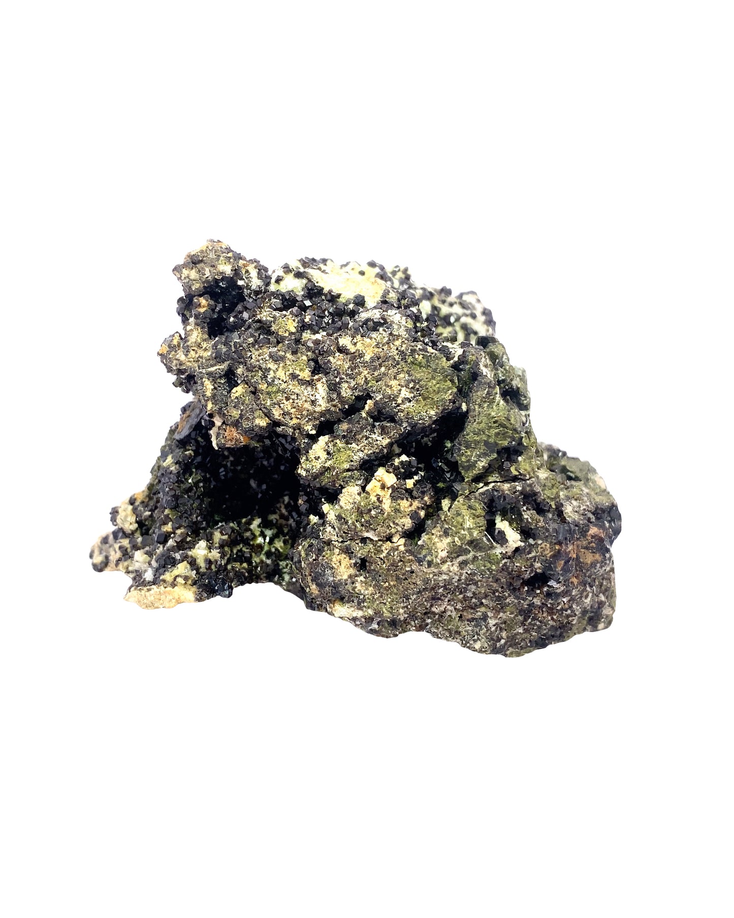 Melanite Garnet w/ Epidote from Vera Cruz, Mexico