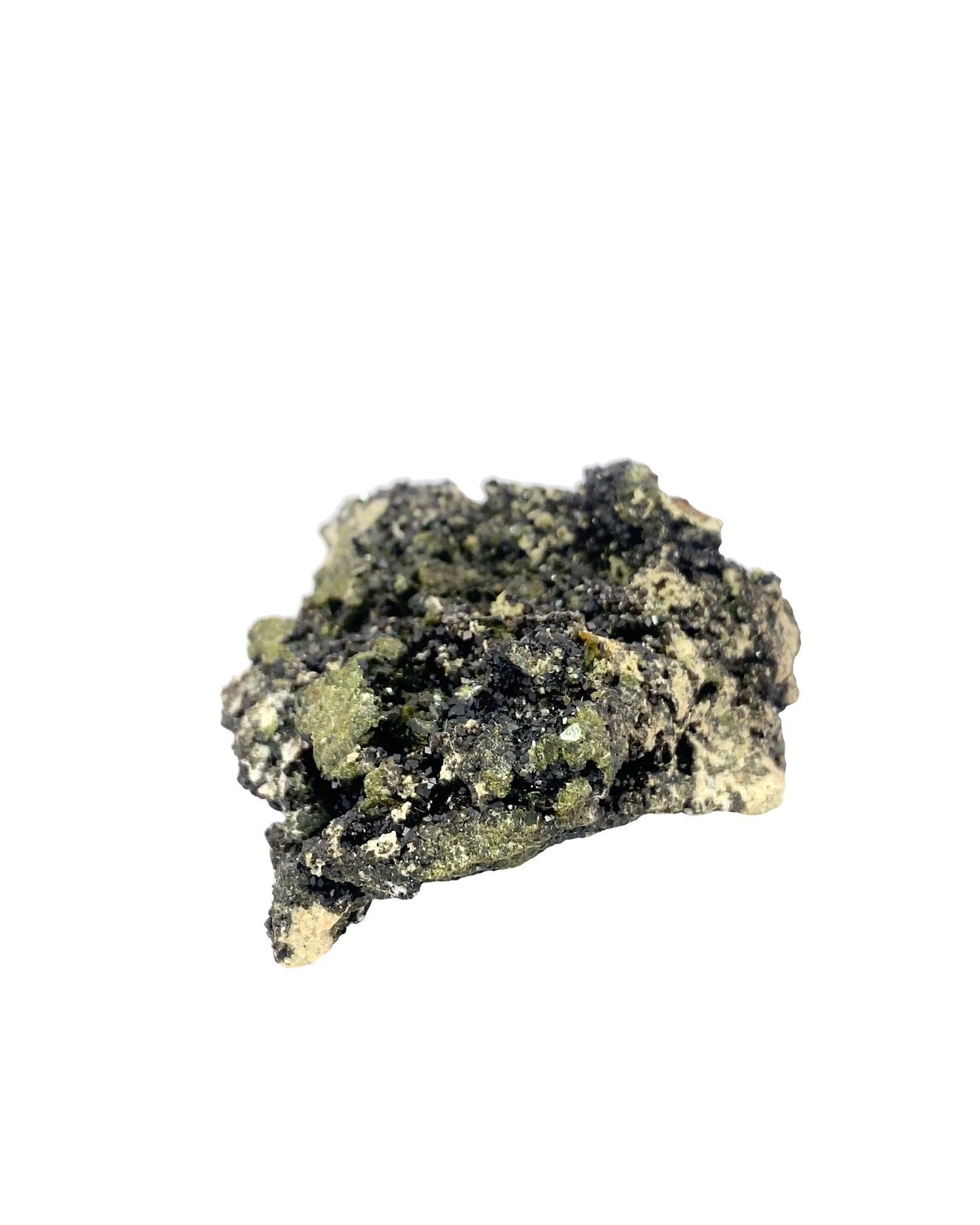 Melanite Garnet w/ Epidote from Vera Cruz, Mexico