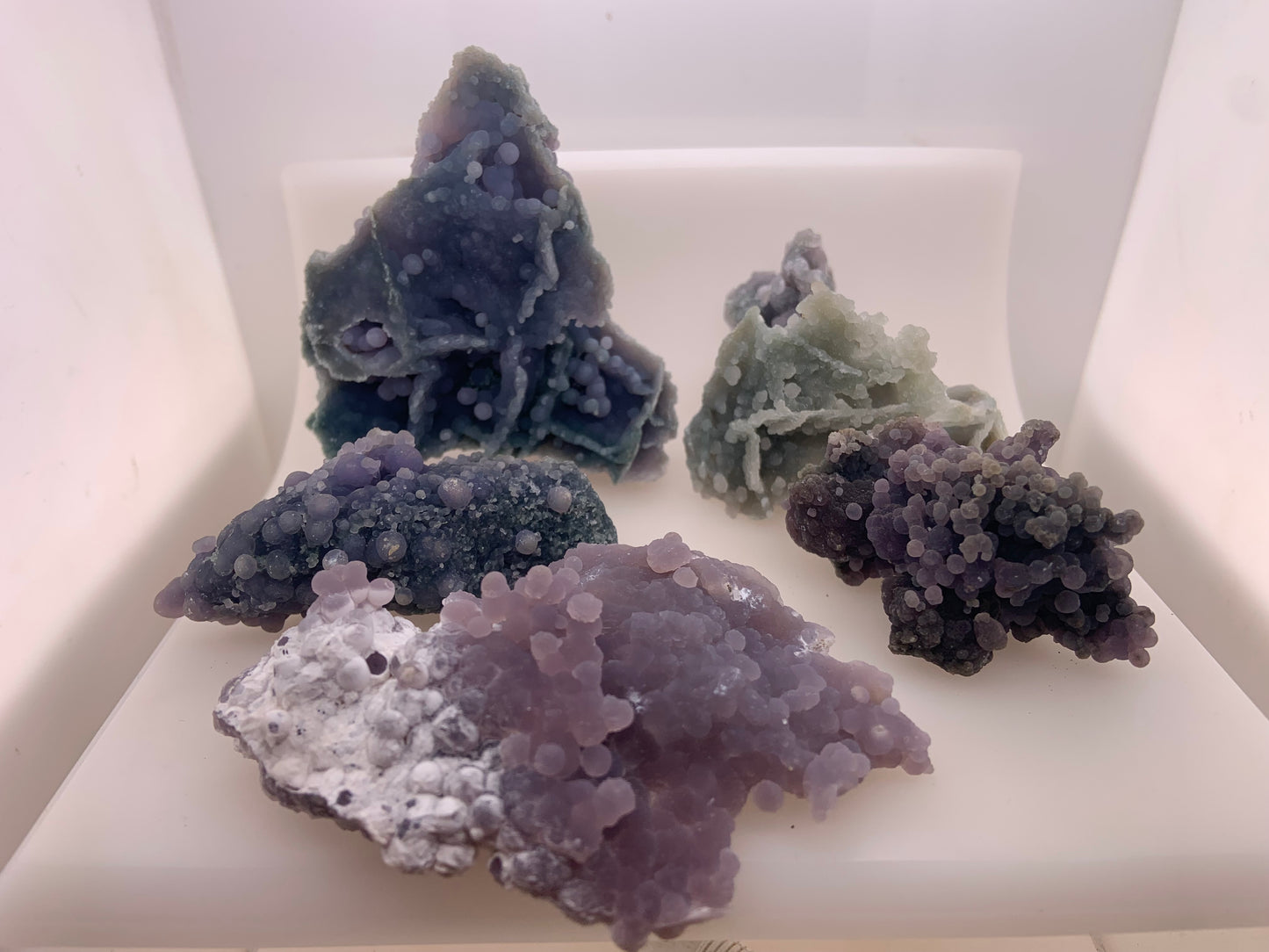 5 pcs Grape Amethyst/Agate From West Sulawesi Indonesia