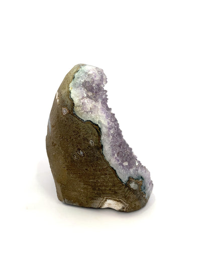 Purple Grey Amethyst Freeform Cutbase - Artigas, Uruguay