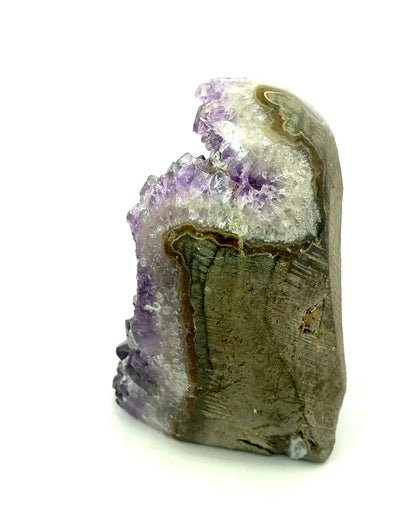 Purple Amethyst Freeform Cutbase - Artigas, Uruguay