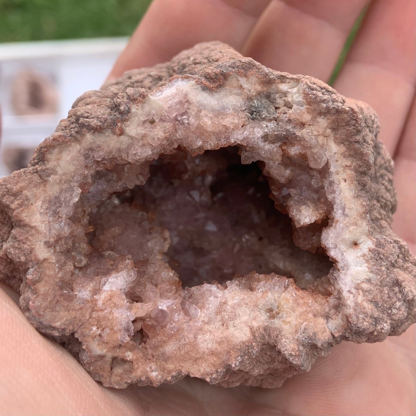 20 pcs Pink Amethyst Geode From Patagonia, Argentina