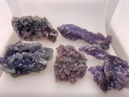 5 pcs Grape Amethyst/Agate From West Sulawesi Indonesia