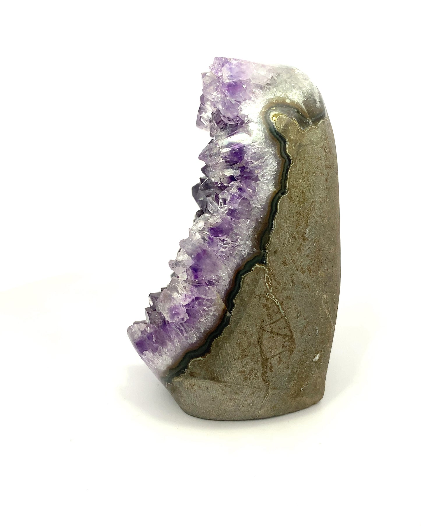 Purple Amethyst Freeform Cutbase - Artigas, Uruguay