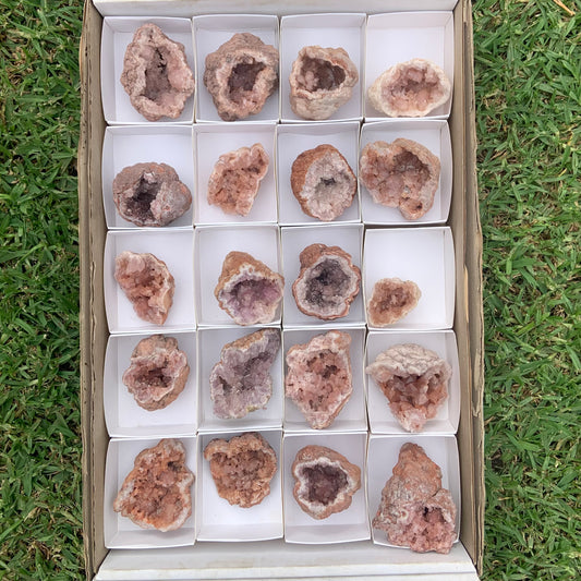 20 pcs Pink Amethyst Geode From Patagonia, Argentina