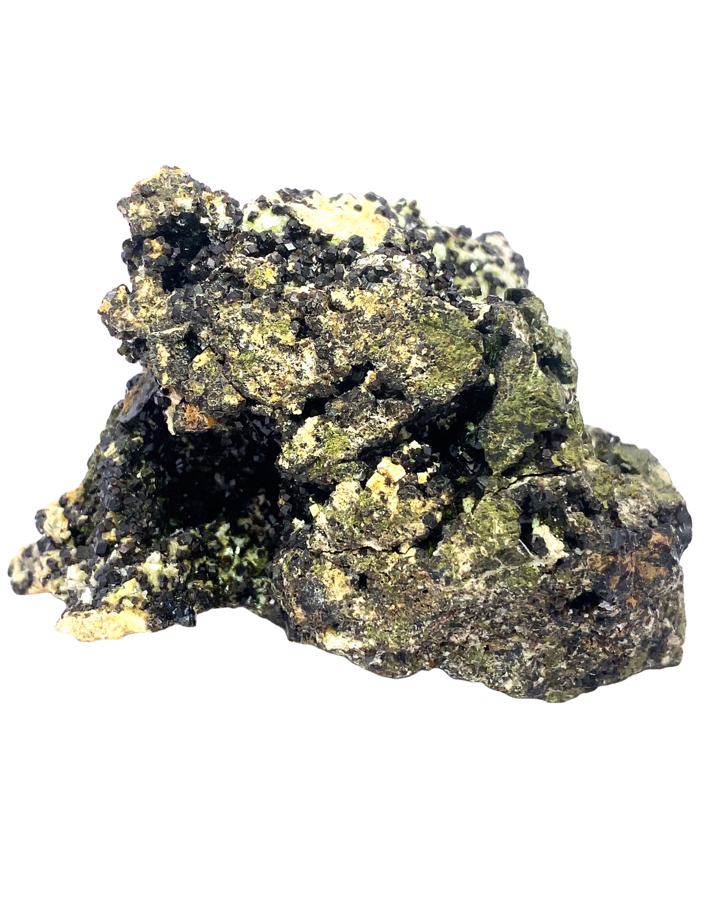 Melanite Garnet w/ Epidote from Vera Cruz, Mexico