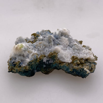 Zeolite var. Okenite w/ Blue Chalcedony - Maharashtra, India