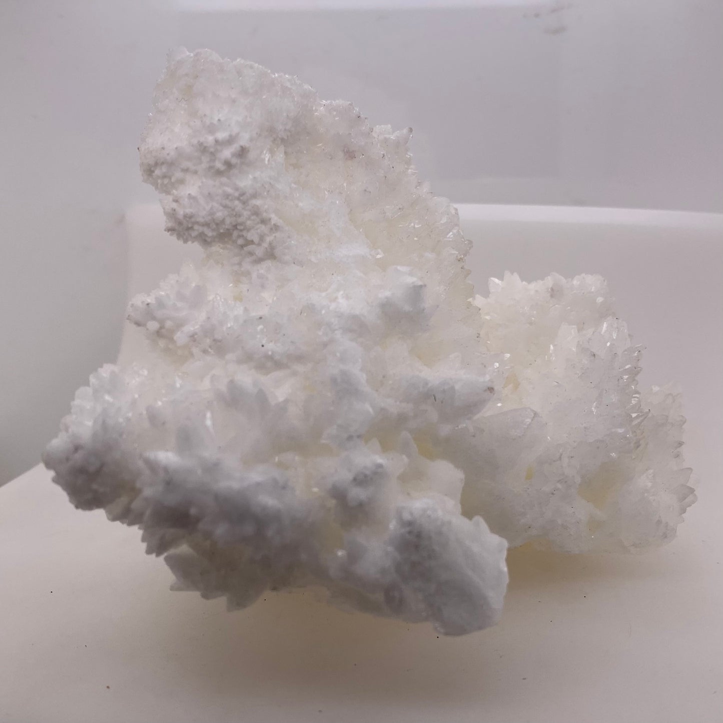 Sparkly White Aragonite/Calcite - Buena Tierra Mine, Chihuahua, Mexico