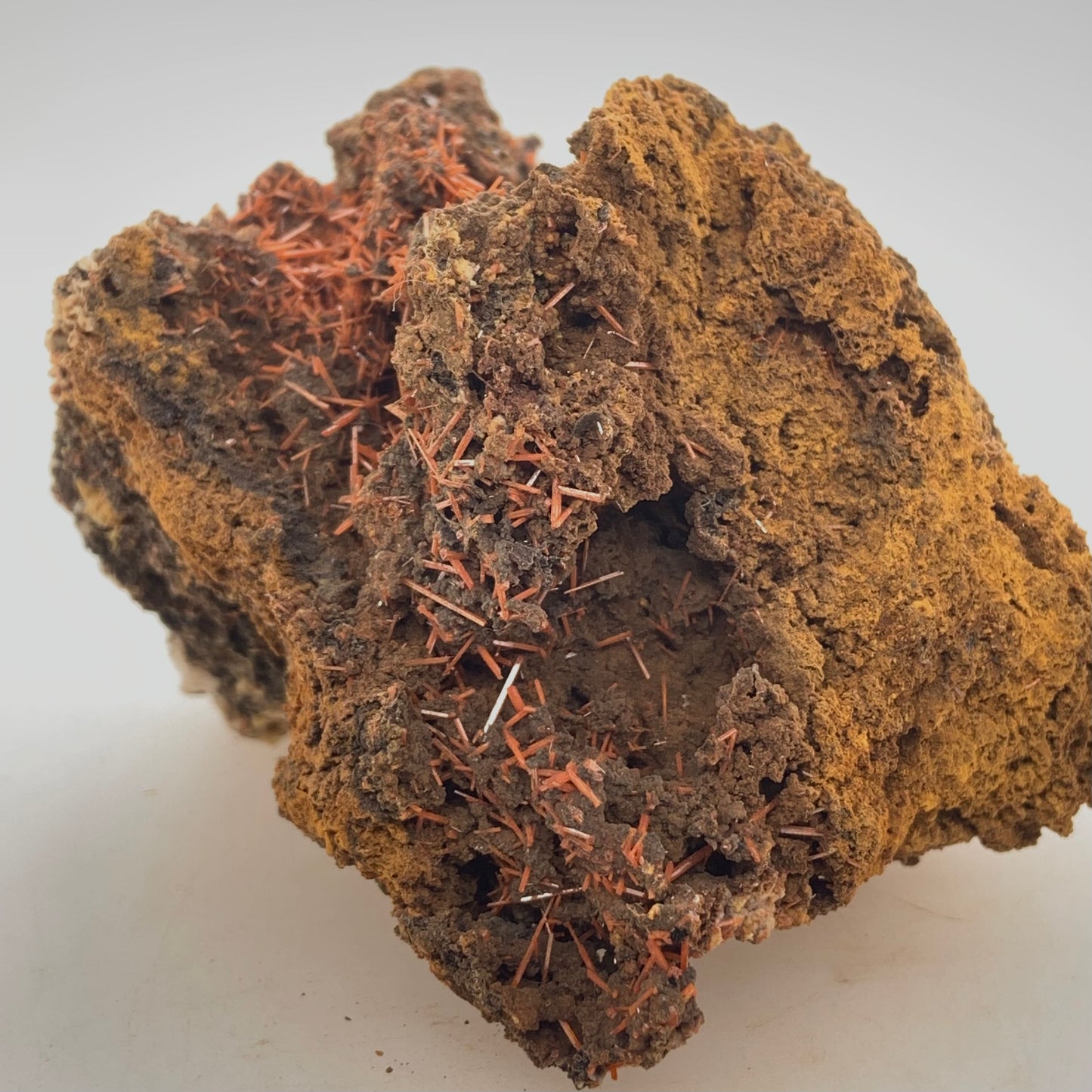 Crocoite - Red Lead Mine, Tasmania, Australia