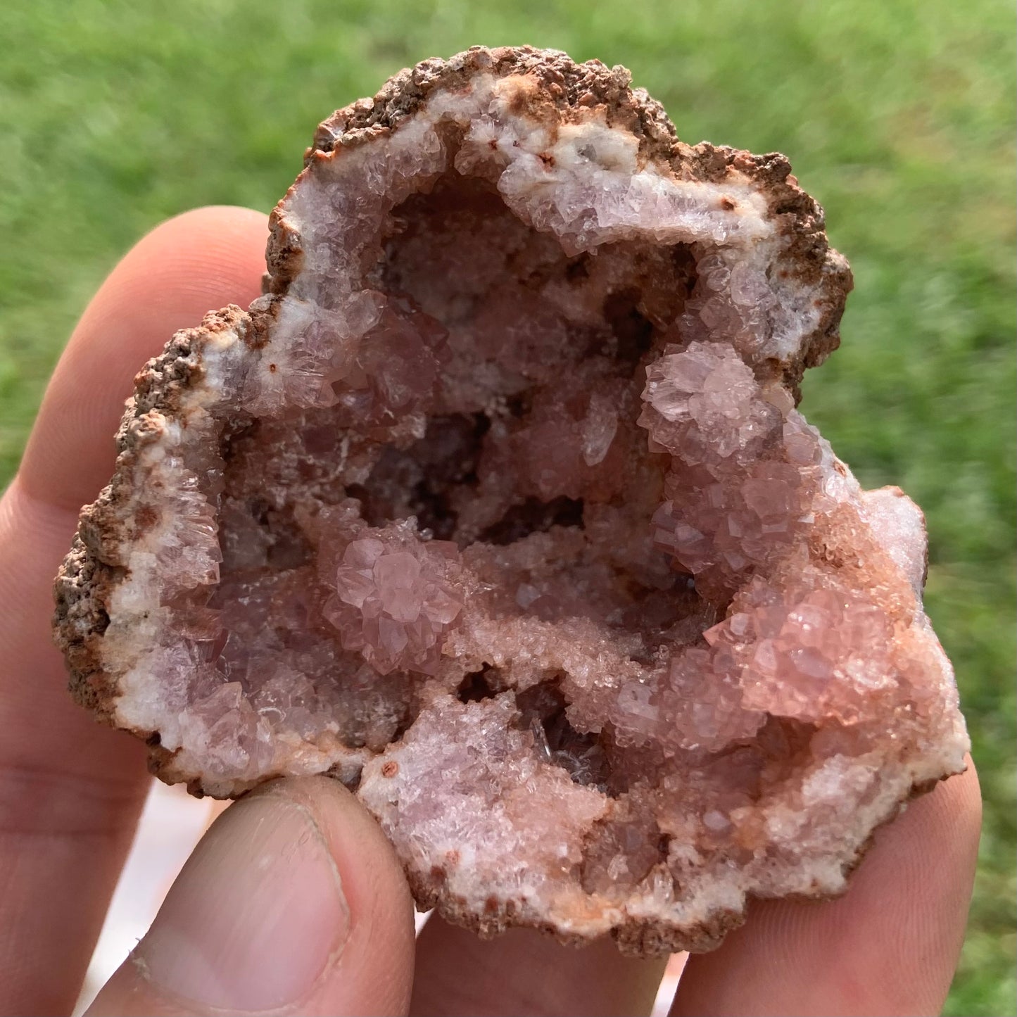 20 pcs Pink Amethyst Geode From Patagonia, Argentina