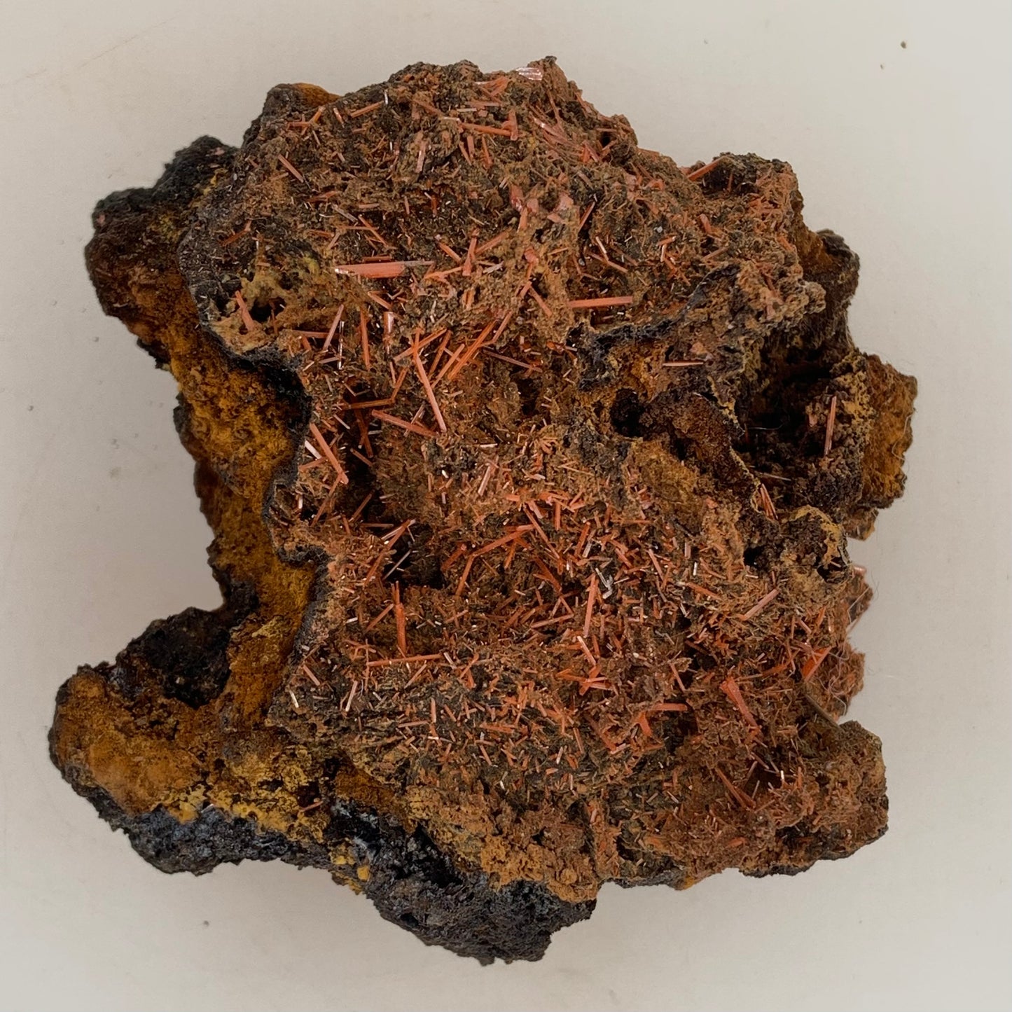 Crocoite - Red Lead Mine, Tasmania, Australia