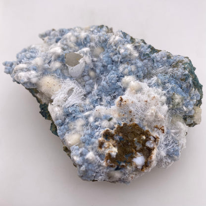 Zeolite var. Okenite w/ Blue Chalcedony - Maharashtra, India