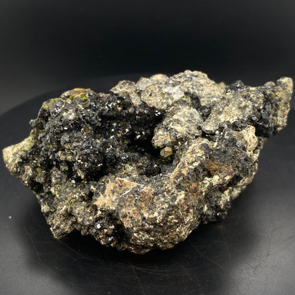 Melanite Garnet w/ Epidote from Vera Cruz, Mexico