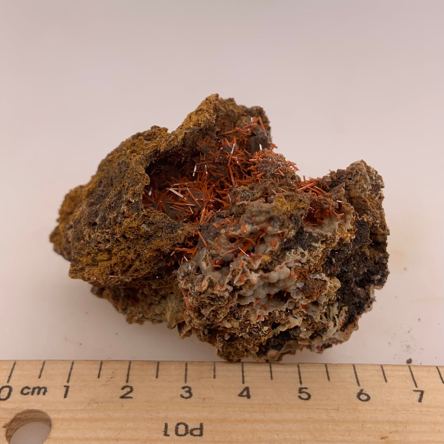 Crocoite - Red Lead Mine, Tasmania, Australia