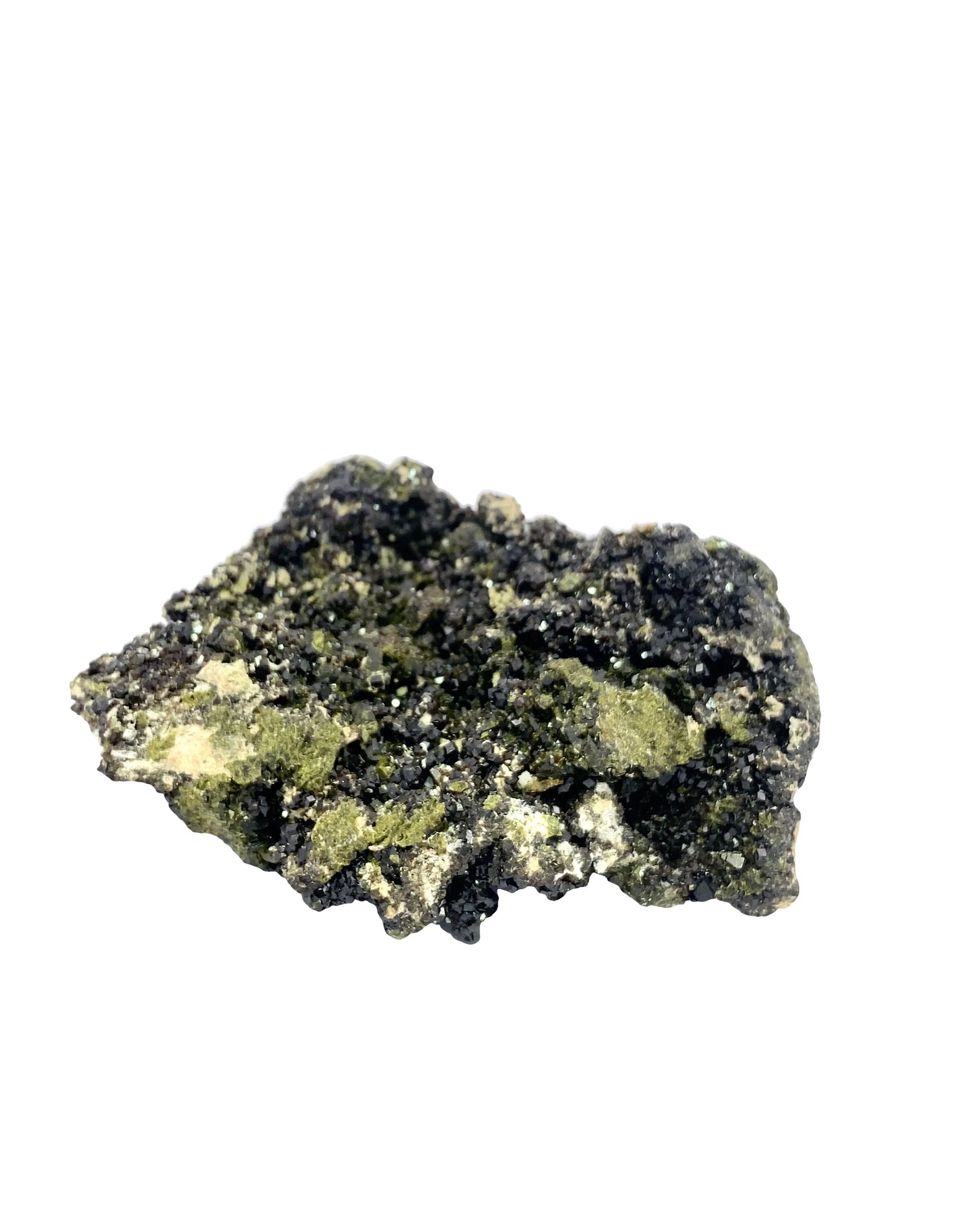 Melanite Garnet w/ Epidote from Vera Cruz, Mexico