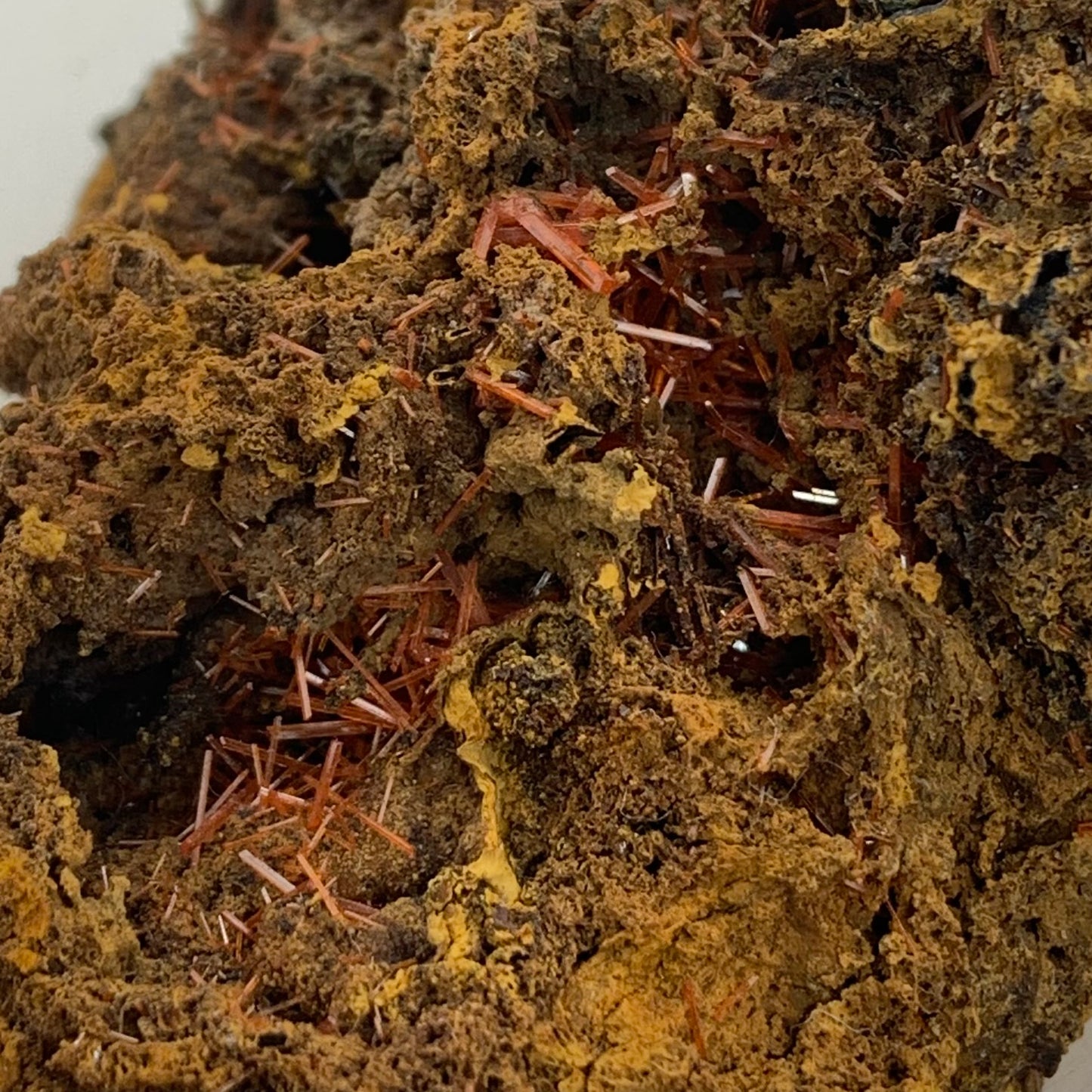 Crocoite - Red Lead Mine, Tasmania, Australia