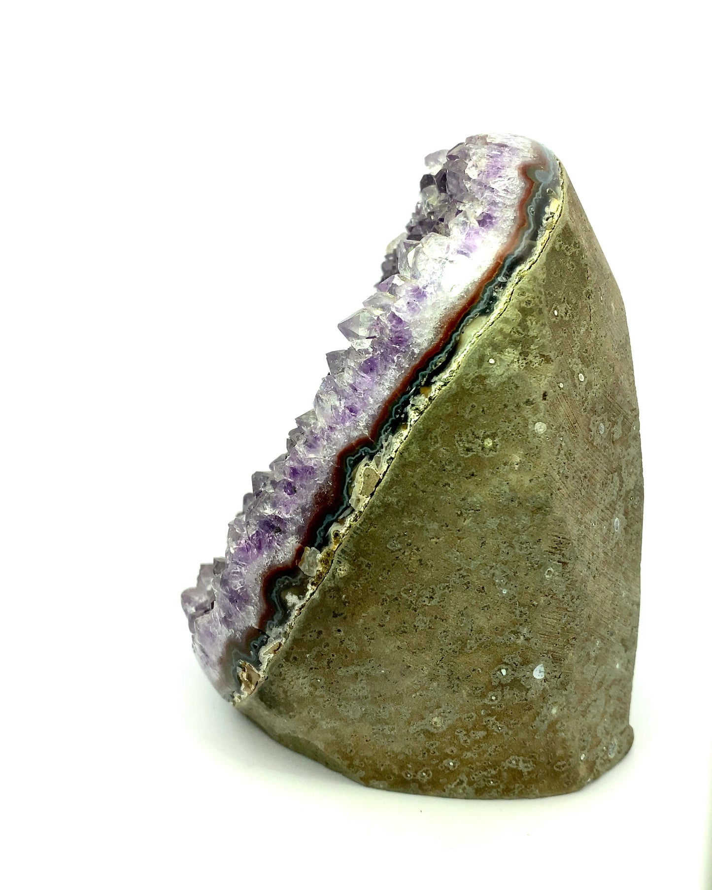 Purple Amethyst Freeform Cutbase - Artigas, Uruguay