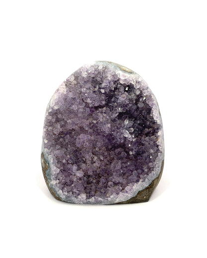 Purple Grey Amethyst Freeform Cutbase - Artigas, Uruguay