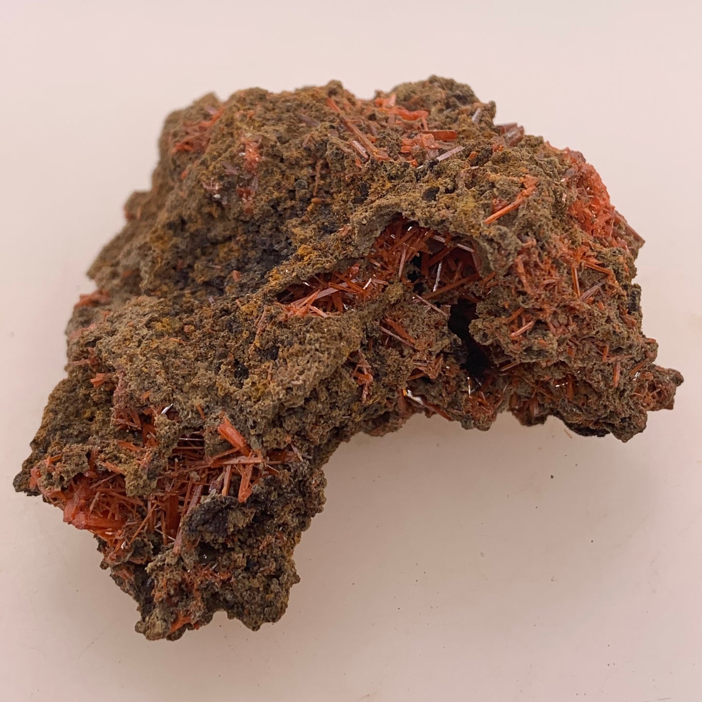 Crocoite - Red Lead Mine, Tasmania, Australia