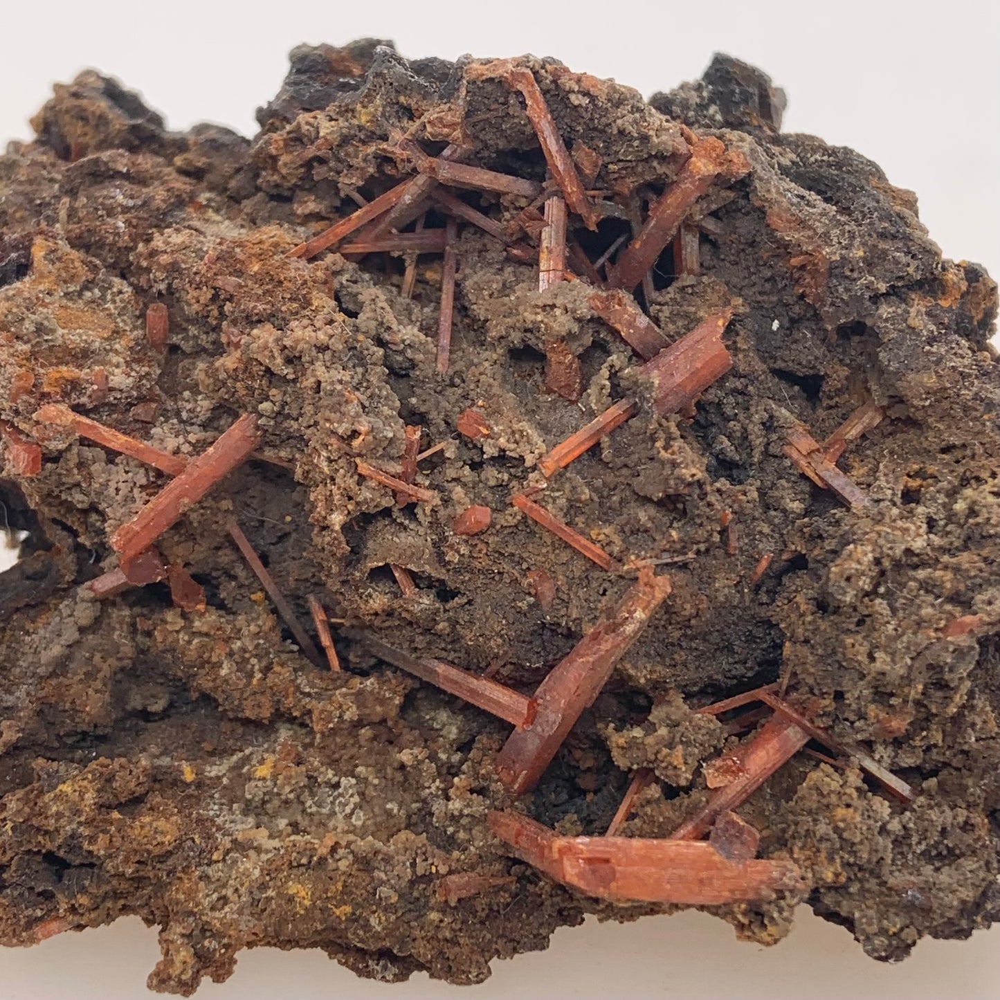 Crocoite - Red Lead Mine, Tasmania, Australia