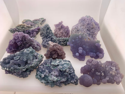 10 pcs Grape Amethyst/Agate From West Sulawesi Indonesia