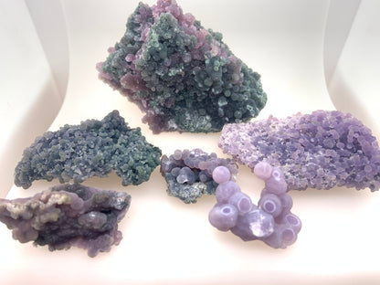 6pcs Grape Amethyst/Agate From West Sulawesi Indonesia